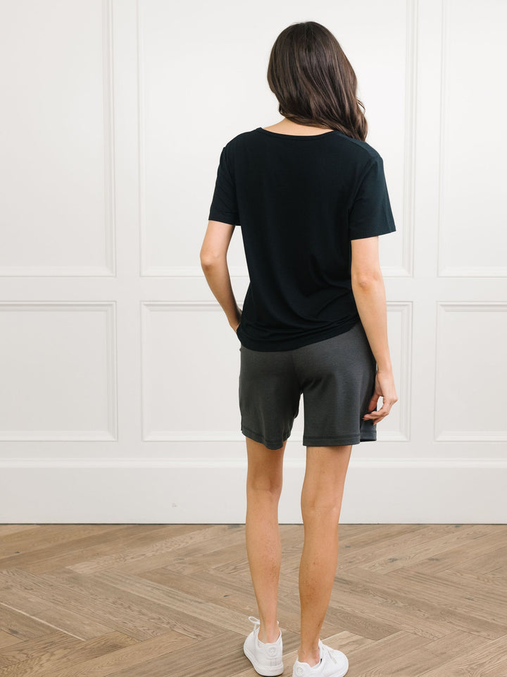 Women's Jersey Bamboo Lounge T-Shirt - Black