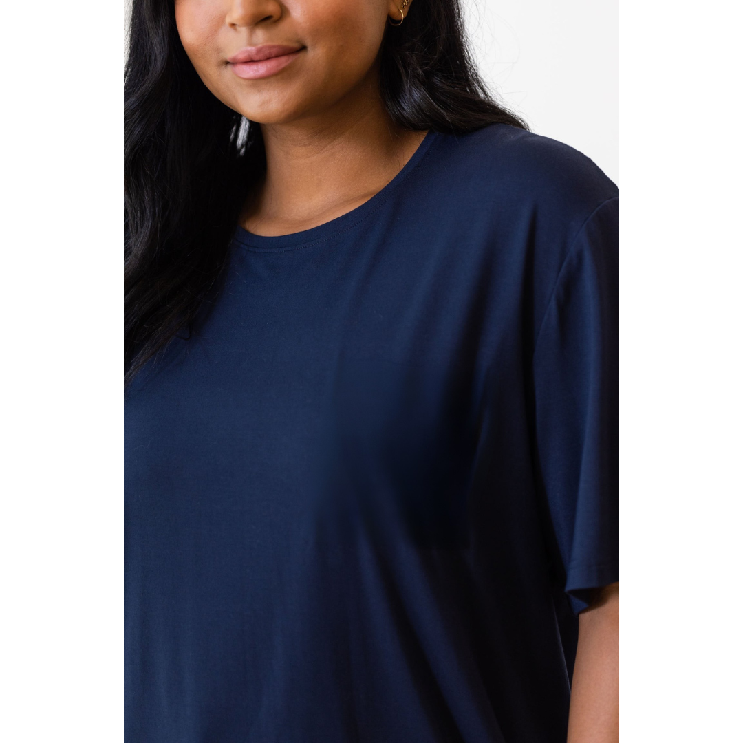 Women's Jersey Bamboo Lounge T-Shirt - Navy