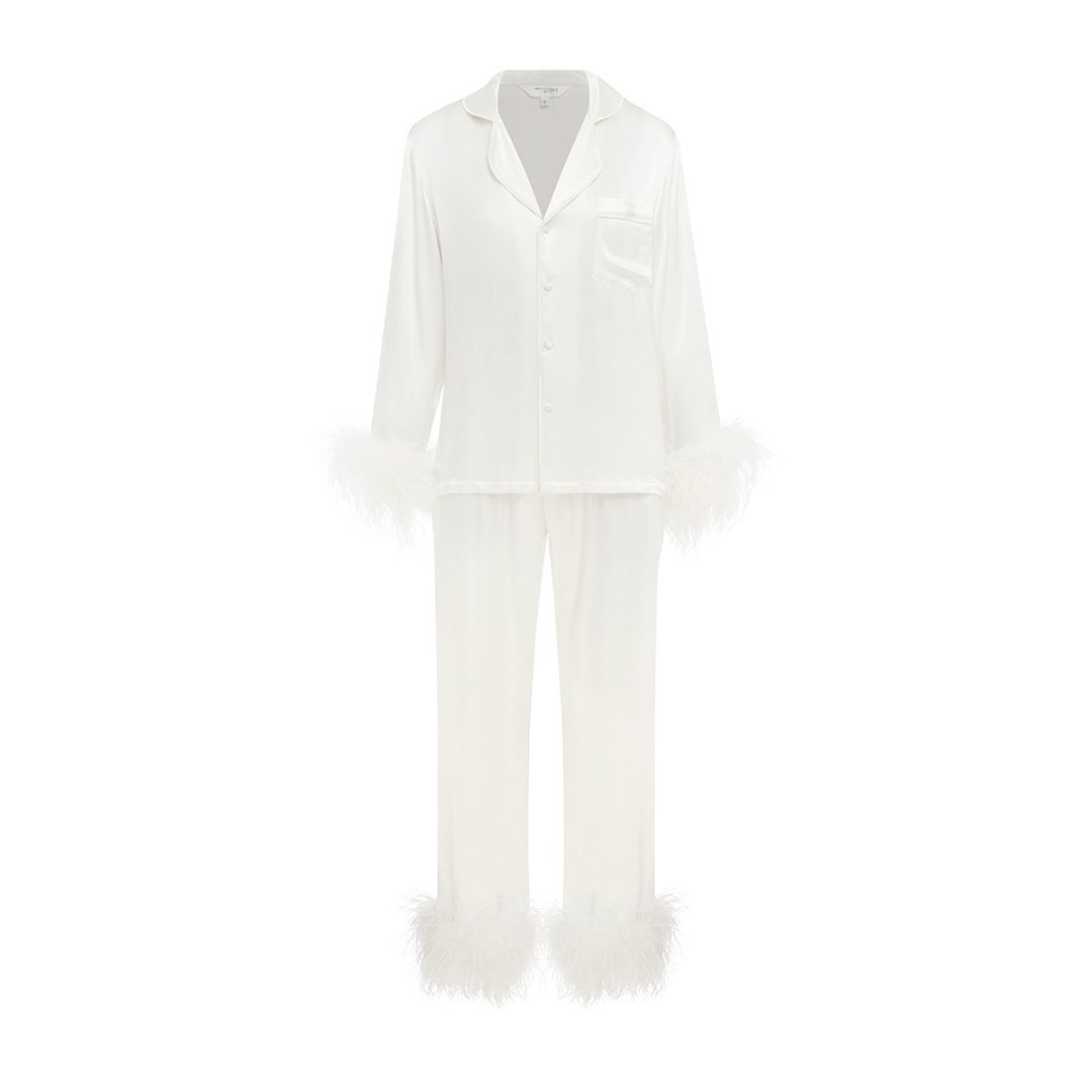Ivory Feather Pyjama Winter Set