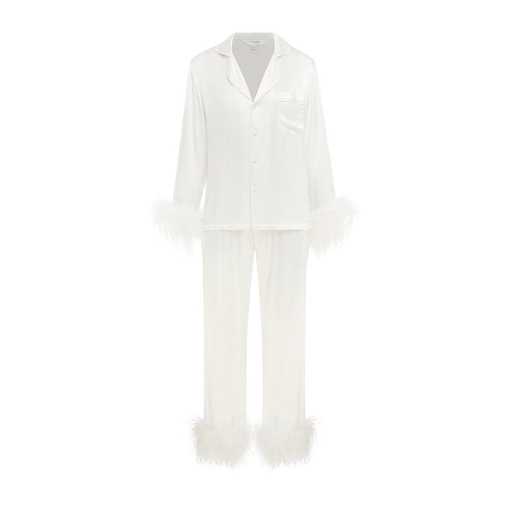 Ivory Feather Pyjama Winter Set
