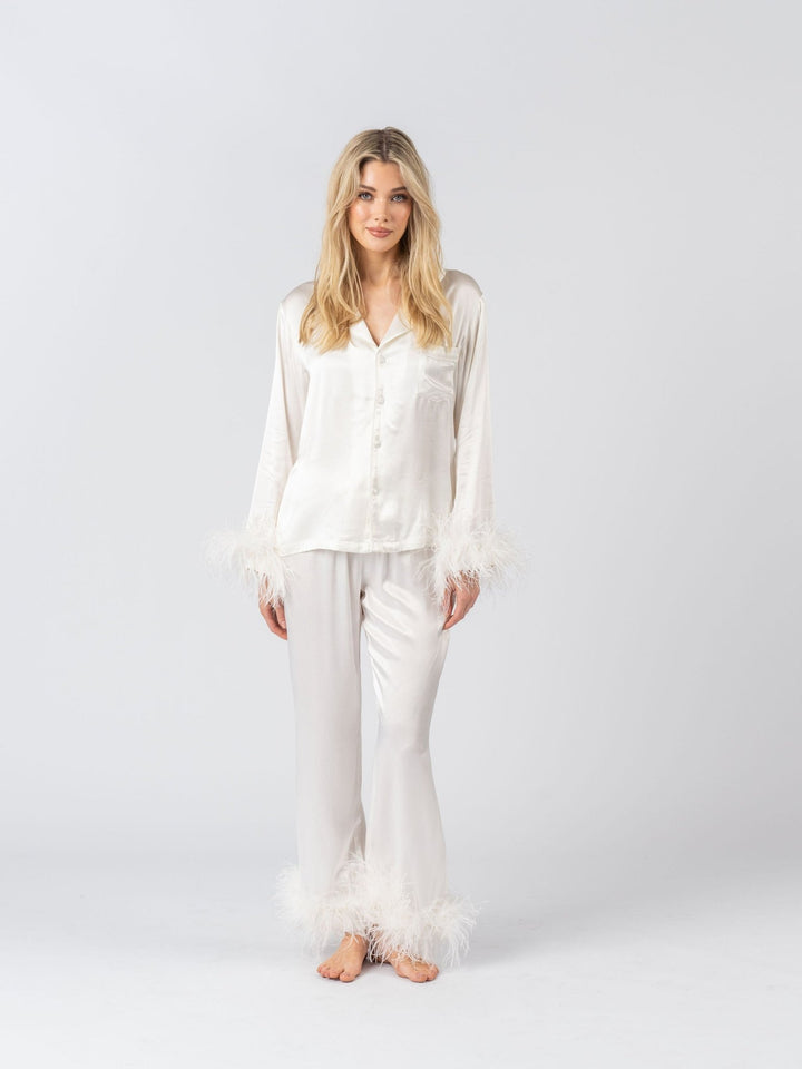 Ivory Feather Pyjama Winter Set
