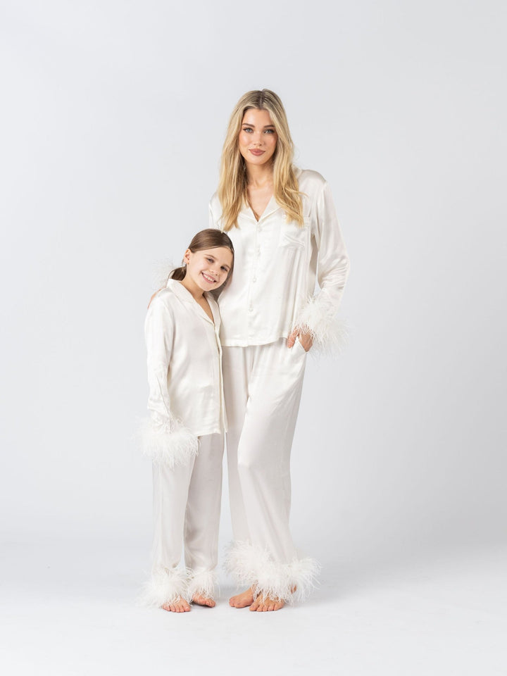 Ivory Feather Pyjama Winter Set