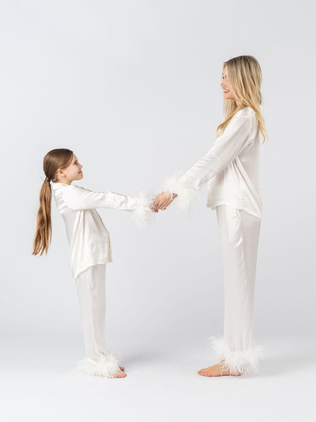 Ivory Feather Pyjama Winter Set