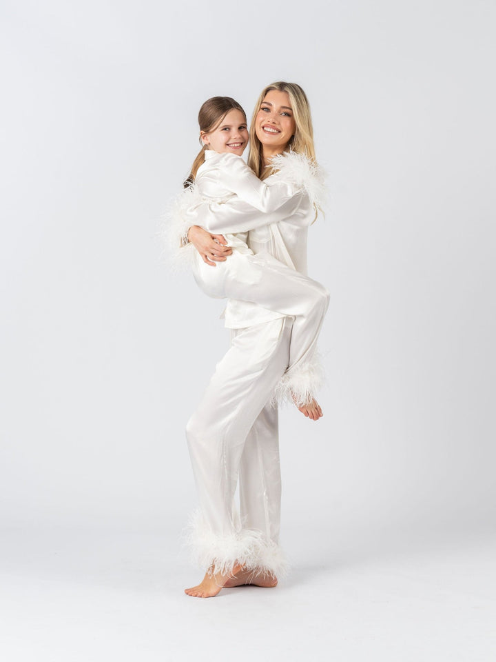 Ivory Feather Pyjama Winter Set