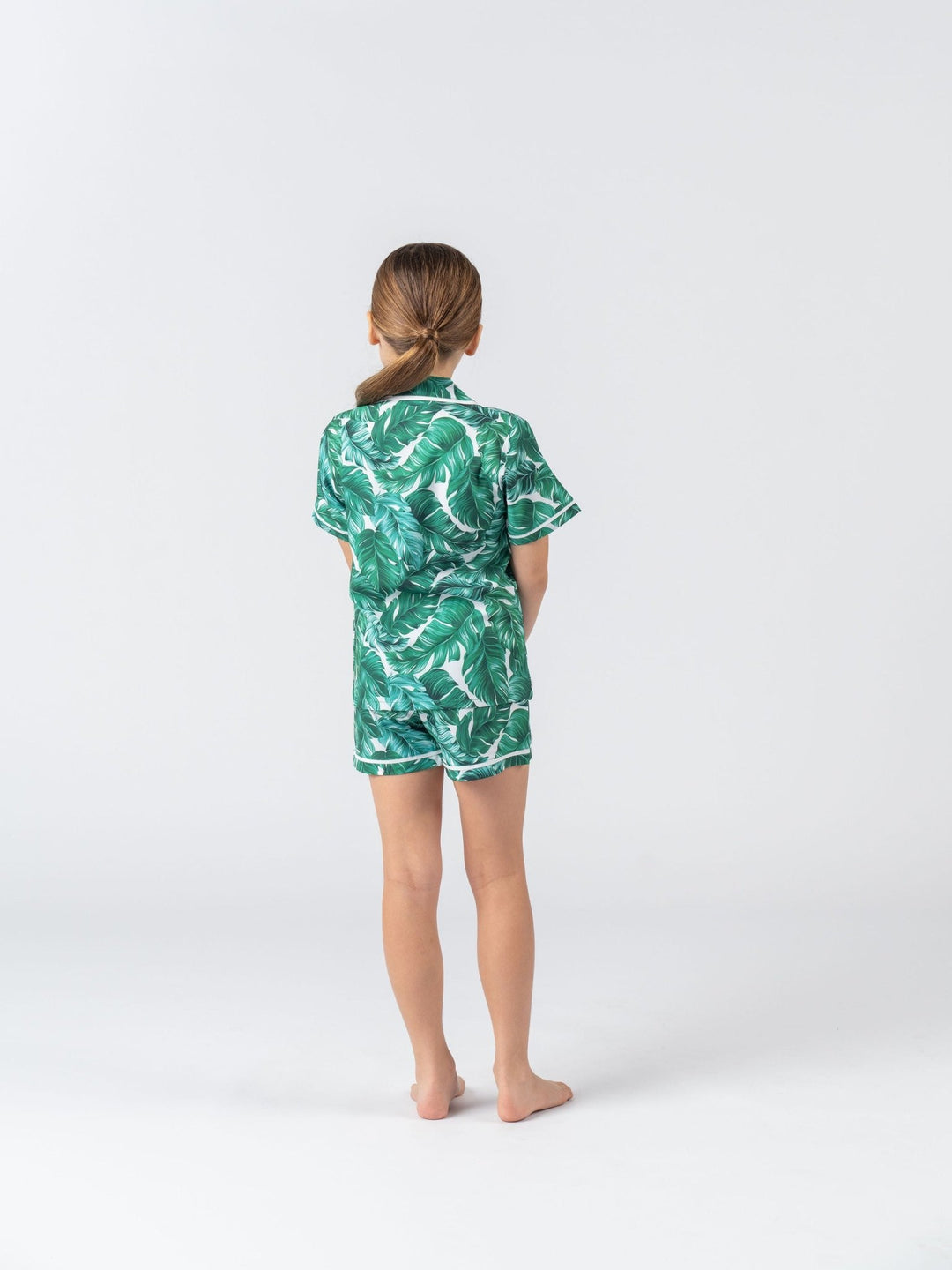 Kids Personalised Pyjama Set - Short Sleeve Hamptons Print