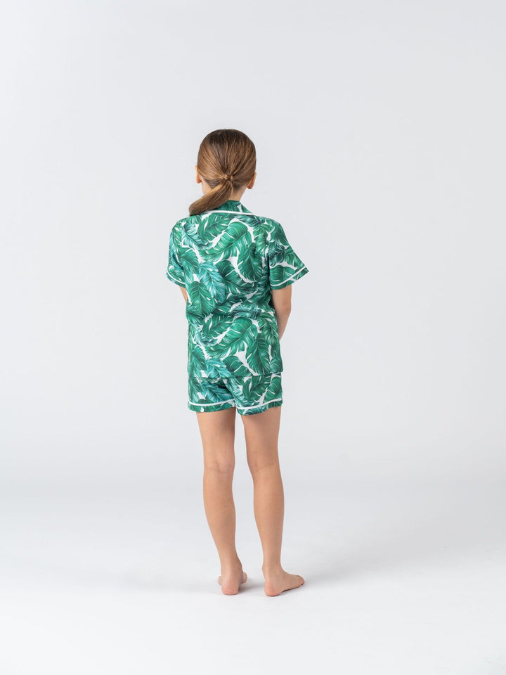Kids Personalised Pyjama Set - Short Sleeve Hamptons Print