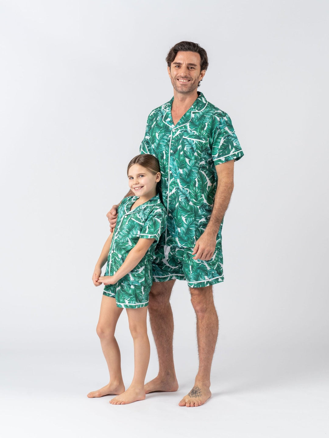 Kids Personalised Pyjama Set - Short Sleeve Hamptons Print