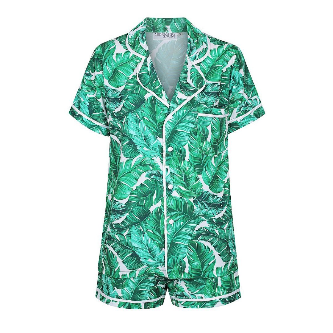 Limited Edition Personalised Pyjama Set - Short Sleeve Hamptons Print