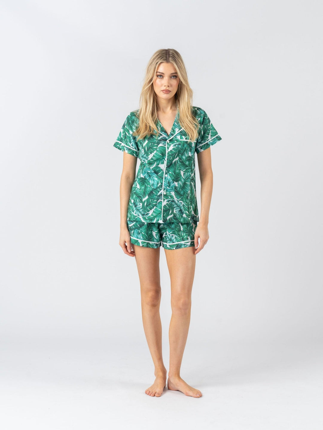 Limited Edition Personalised Pyjama Set - Short Sleeve Hamptons Print