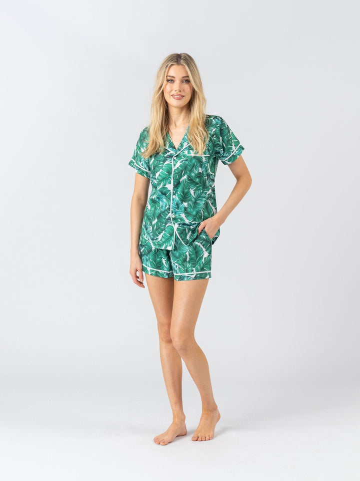 Limited Edition Personalised Pyjama Set - Short Sleeve Hamptons Print