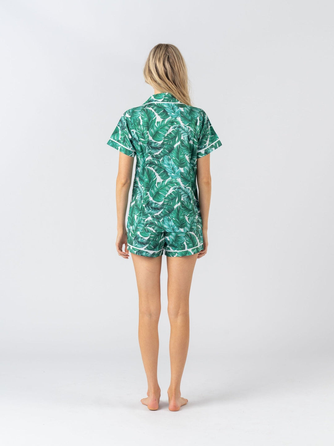 Limited Edition Personalised Pyjama Set - Short Sleeve Hamptons Print
