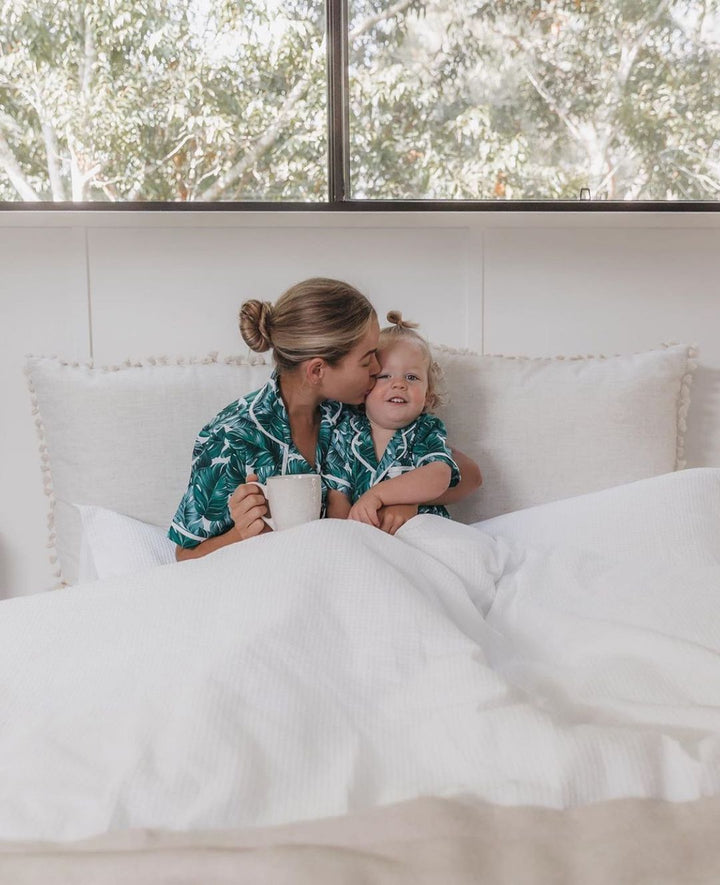 Limited Edition Personalised Pyjama Set - Short Sleeve Hamptons Print