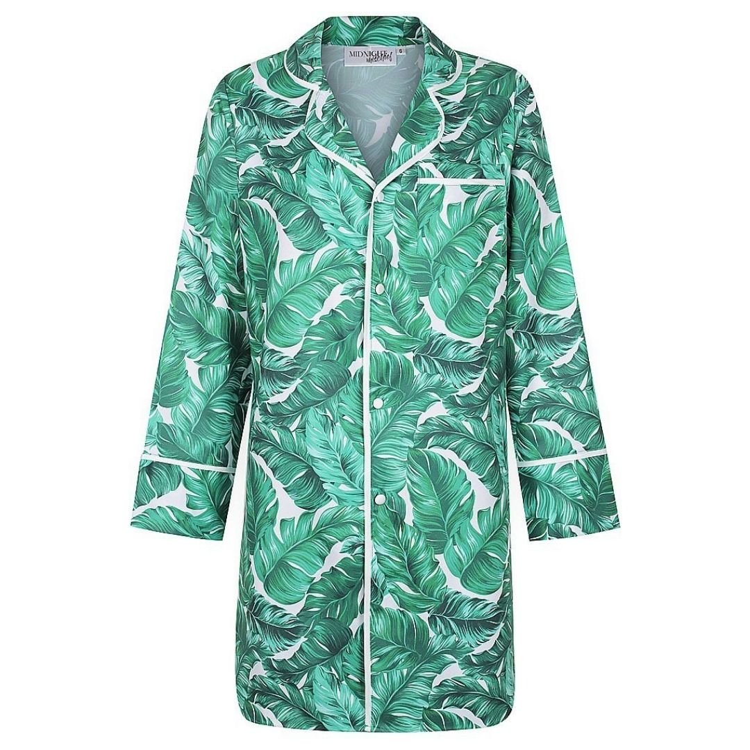 Luxe Personalised Long Sleeve Boyfriend Shirt - Exclusive Hamptons Print