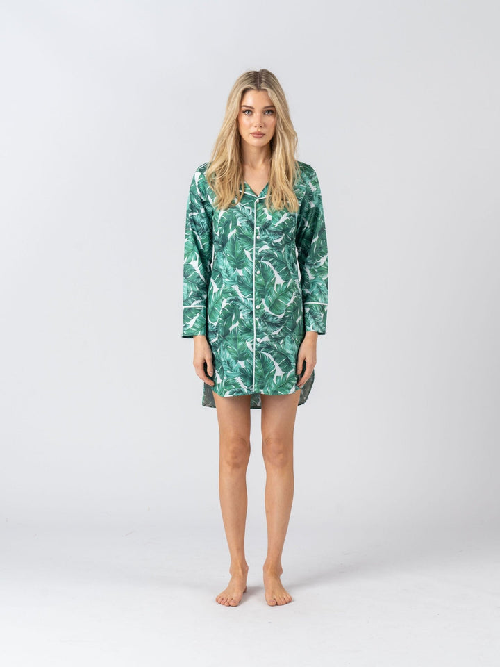Luxe Personalised Long Sleeve Boyfriend Shirt - Exclusive Hamptons Print