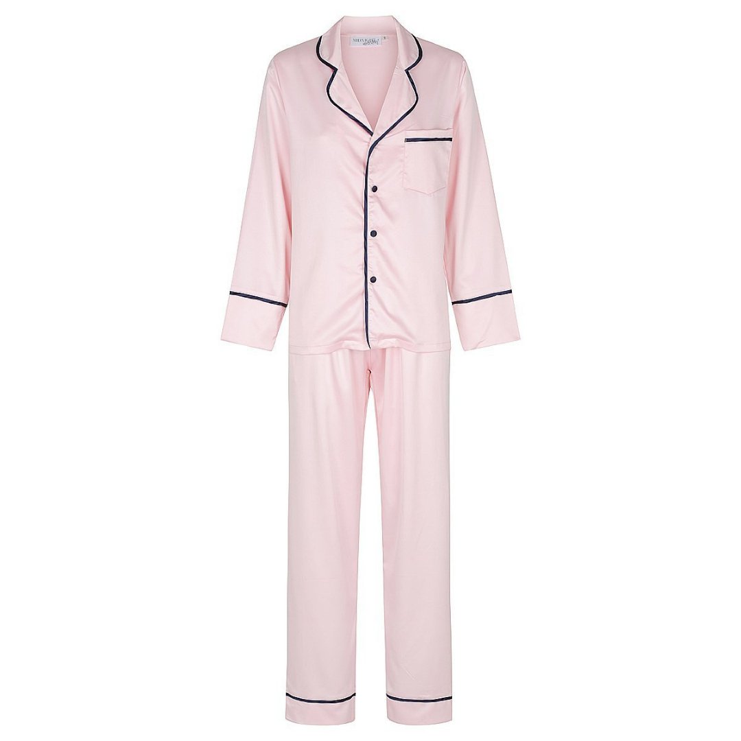 Satin Personalised Pyjama Winter Set Long Sleeve Long Pants