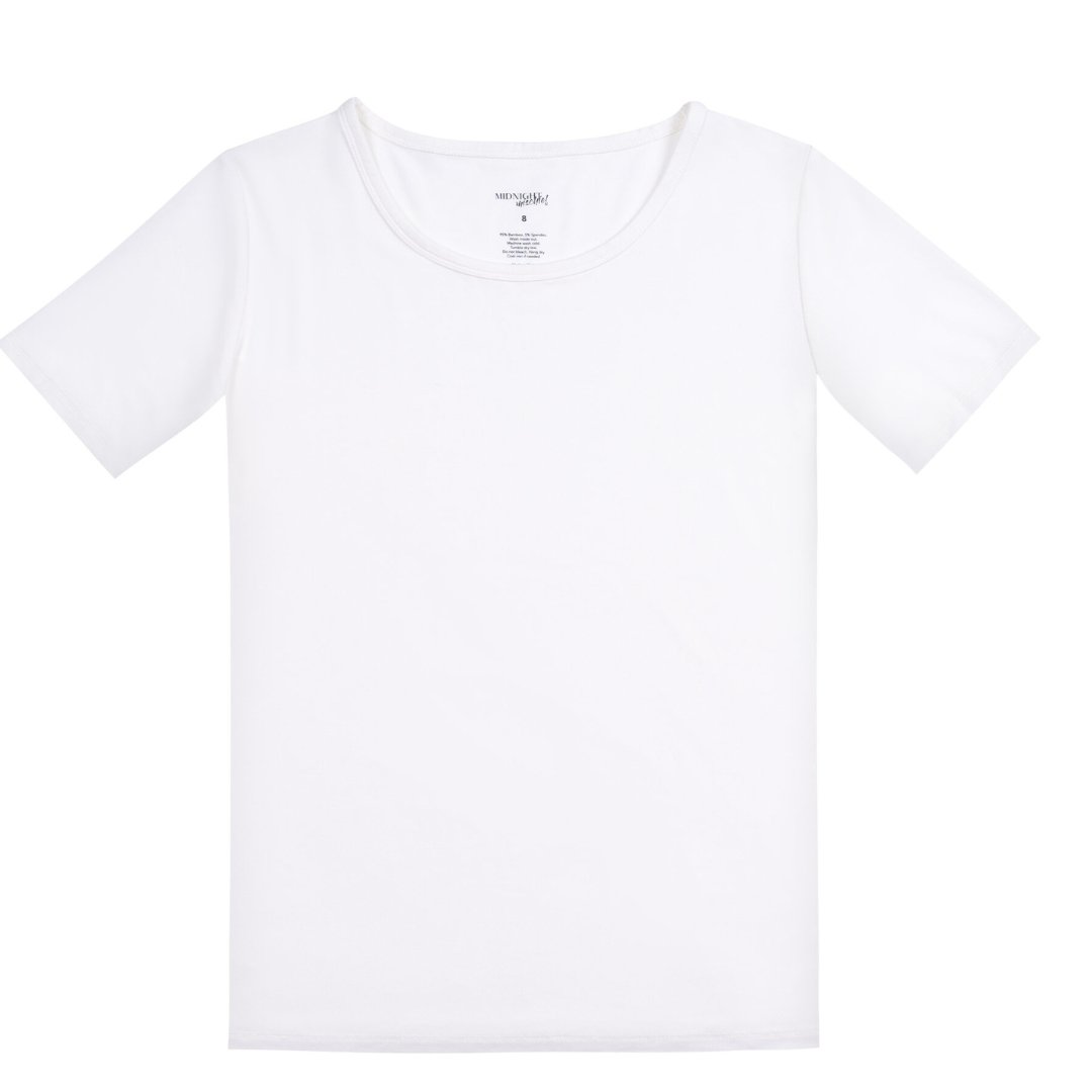 Men's Personalised Jersey Bamboo Lounge T-Shirt - White