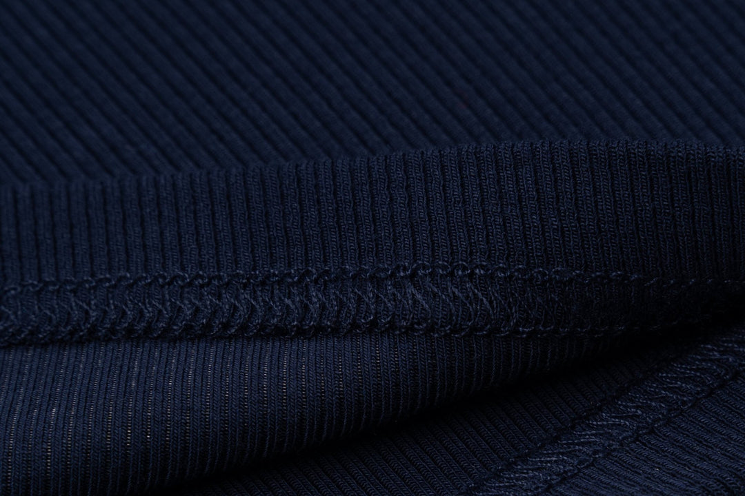 Men's Rib-Knit Bamboo Lounge T-Shirt - Navy
