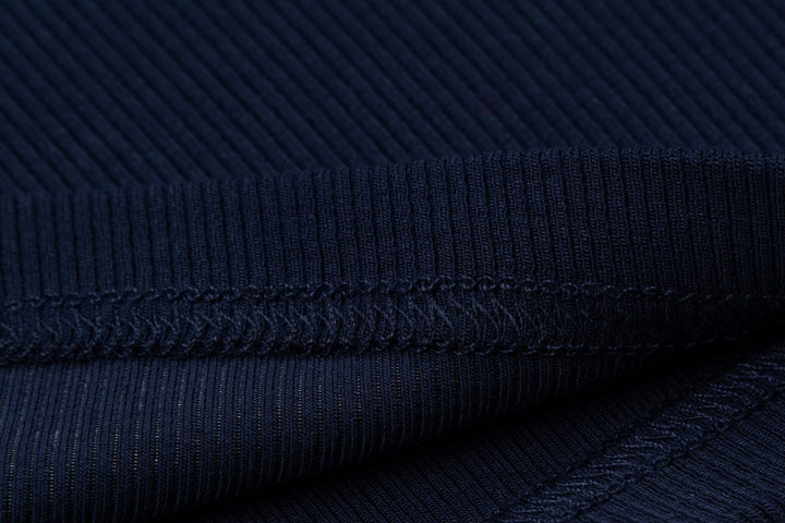 Men's Rib-Knit Bamboo Lounge T-Shirt - Navy