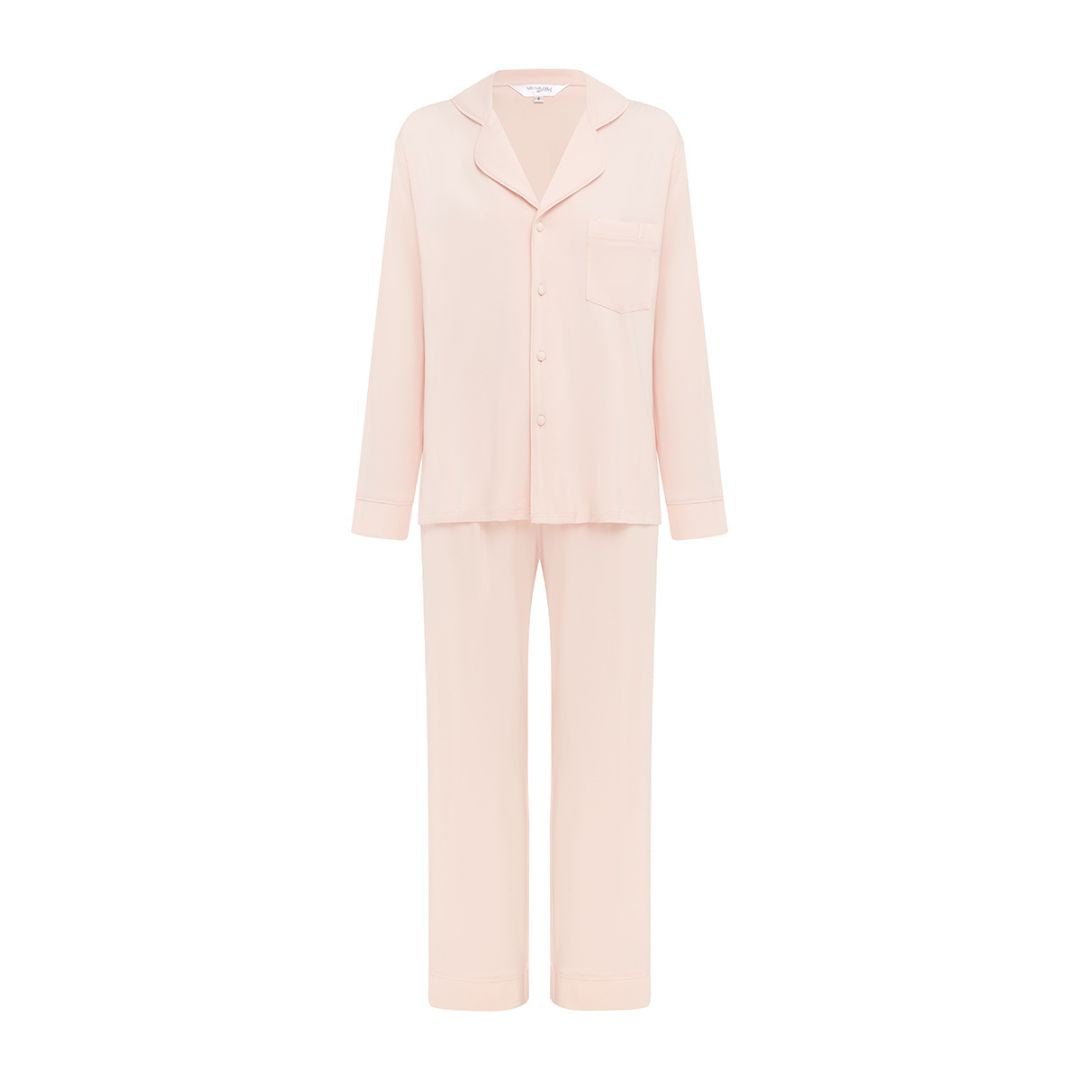 Modal Winter Pyjamas Long Sleeve Long Pants Pink