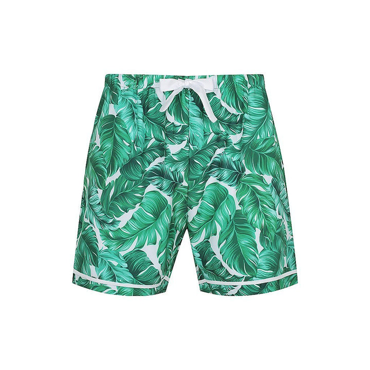 Men's Personalised Pyjama Set - Cotton Shirt with Hamptons Print Shorts