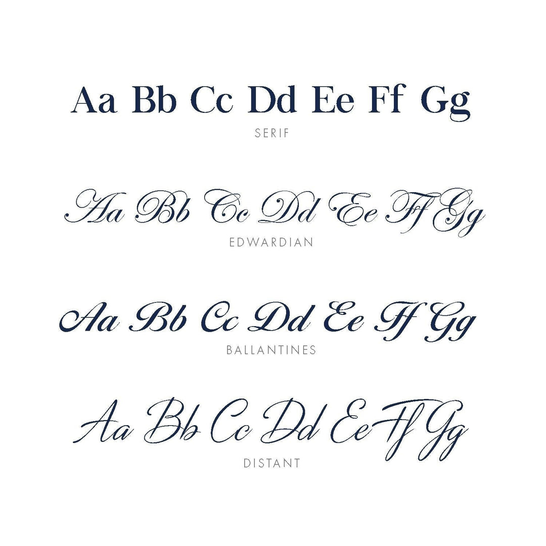 PLEASE SELECT YOUR MONOGRAM STYLE