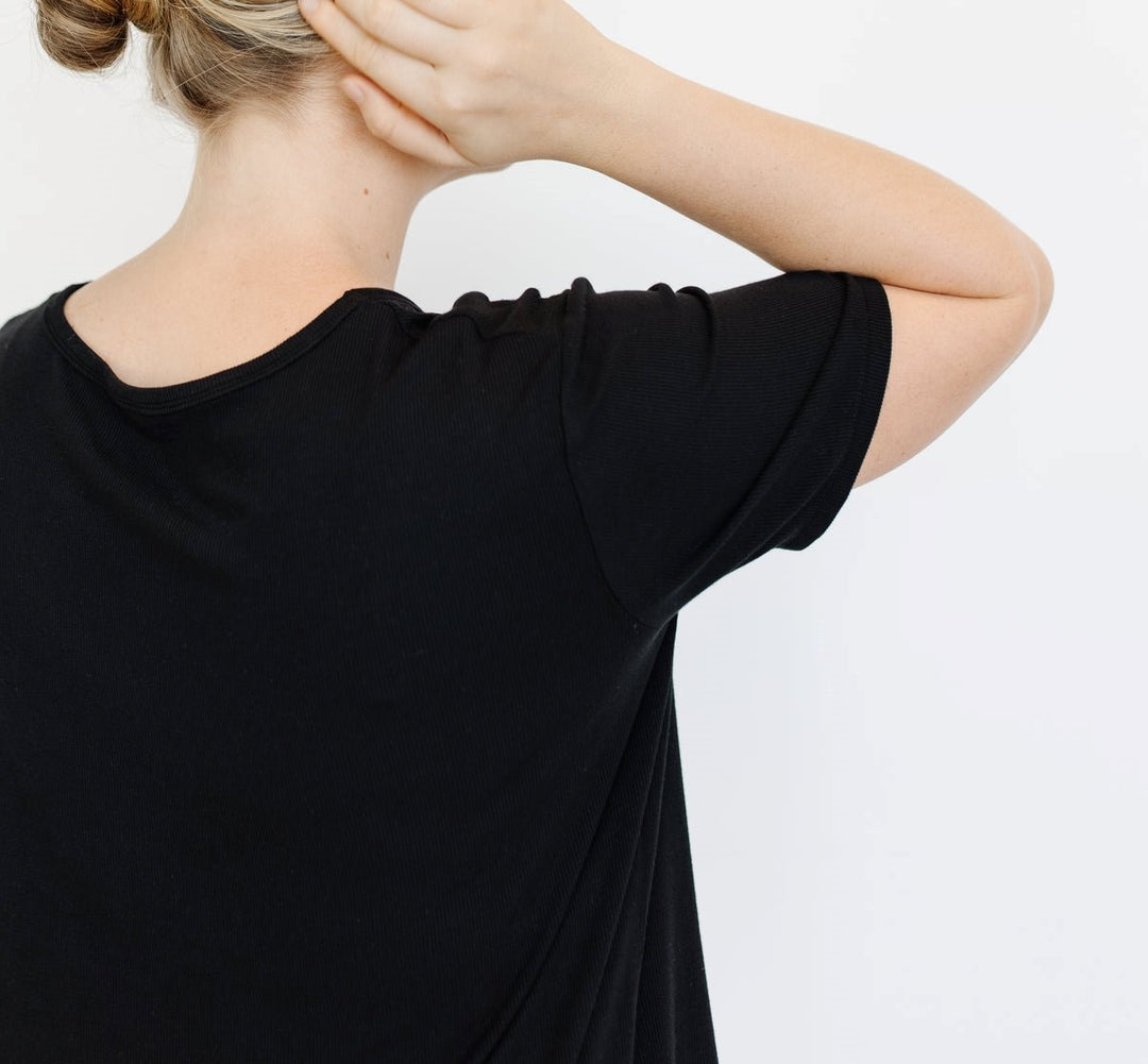 Women's Jersey Bamboo Lounge T-Shirt - Black