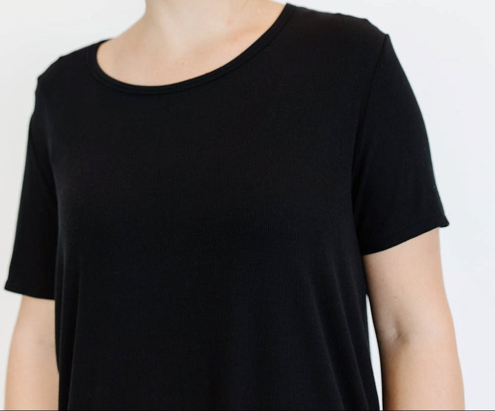 Women's Jersey Bamboo Lounge T-Shirt - Black