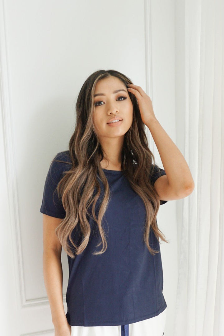 Women's Jersey Bamboo Lounge T-Shirt - Navy