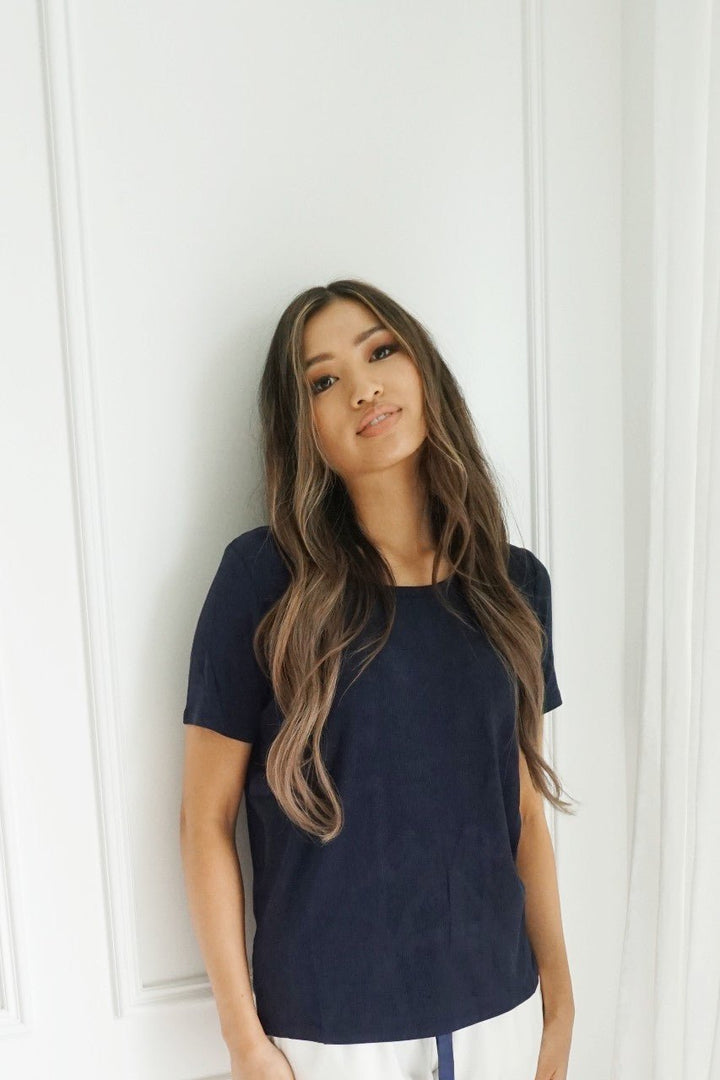 Women's Jersey Bamboo Lounge T-Shirt - Navy