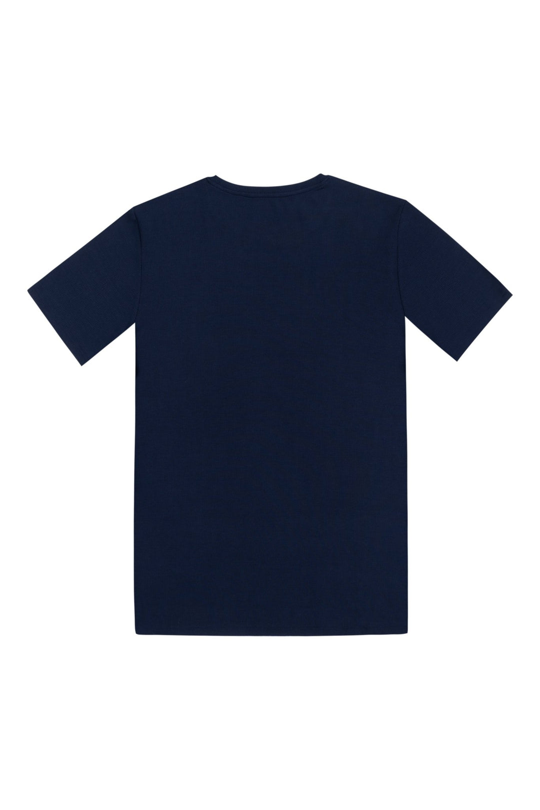 Women's Rib-Knit Bamboo Lounge T-Shirt - Navy
