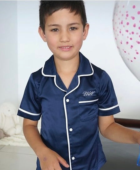 Luxe Dreamzz - Kids Navy Short Set