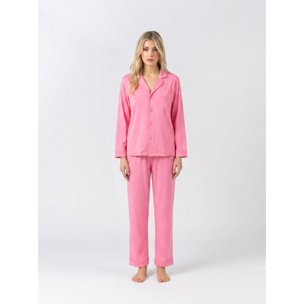 Limited Edition Midnight Modal Winter Pyjamas - Candy Pink