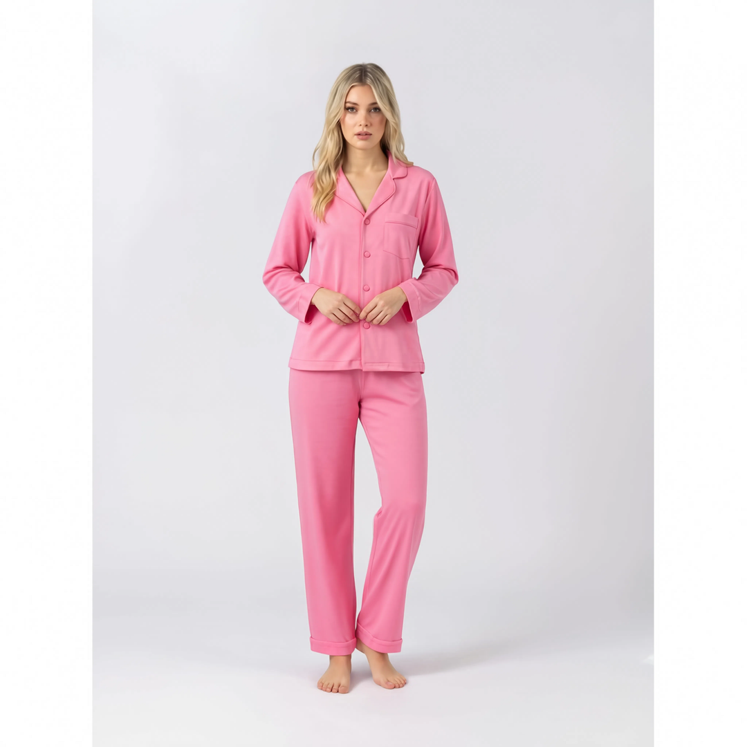 Limited Edition Midnight Modal Winter Pyjamas - Candy Pink