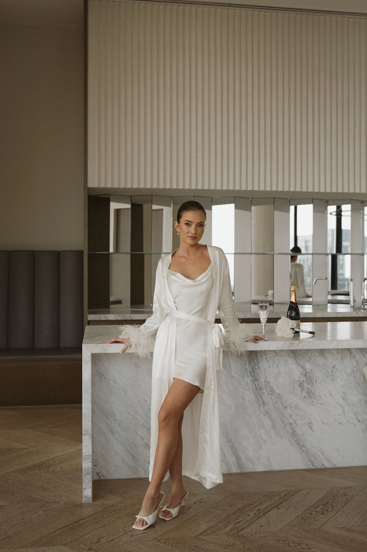 Ivory Cowl Neck Nightie