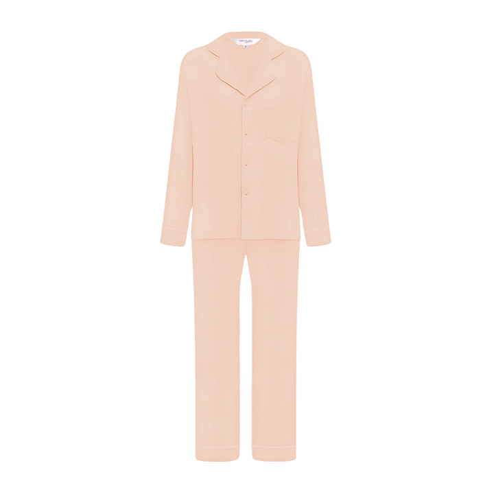 Limited Edition Modal Winter Pyjamas Long Sleeve & Long Pants - Toasty Almond