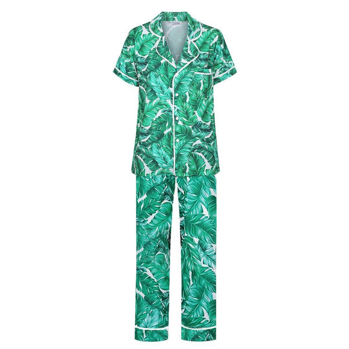 Men's Limited Edition Personalised Pyjama Set - Short Sleeve & Long Pants Hamptons Print
