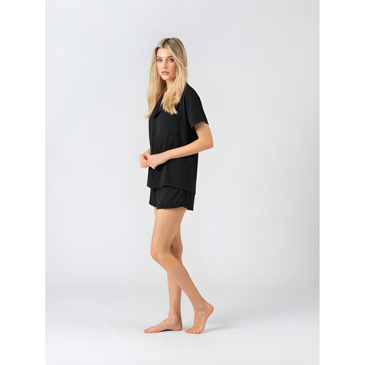 Midnight Modal Summer Pyjamas - Black