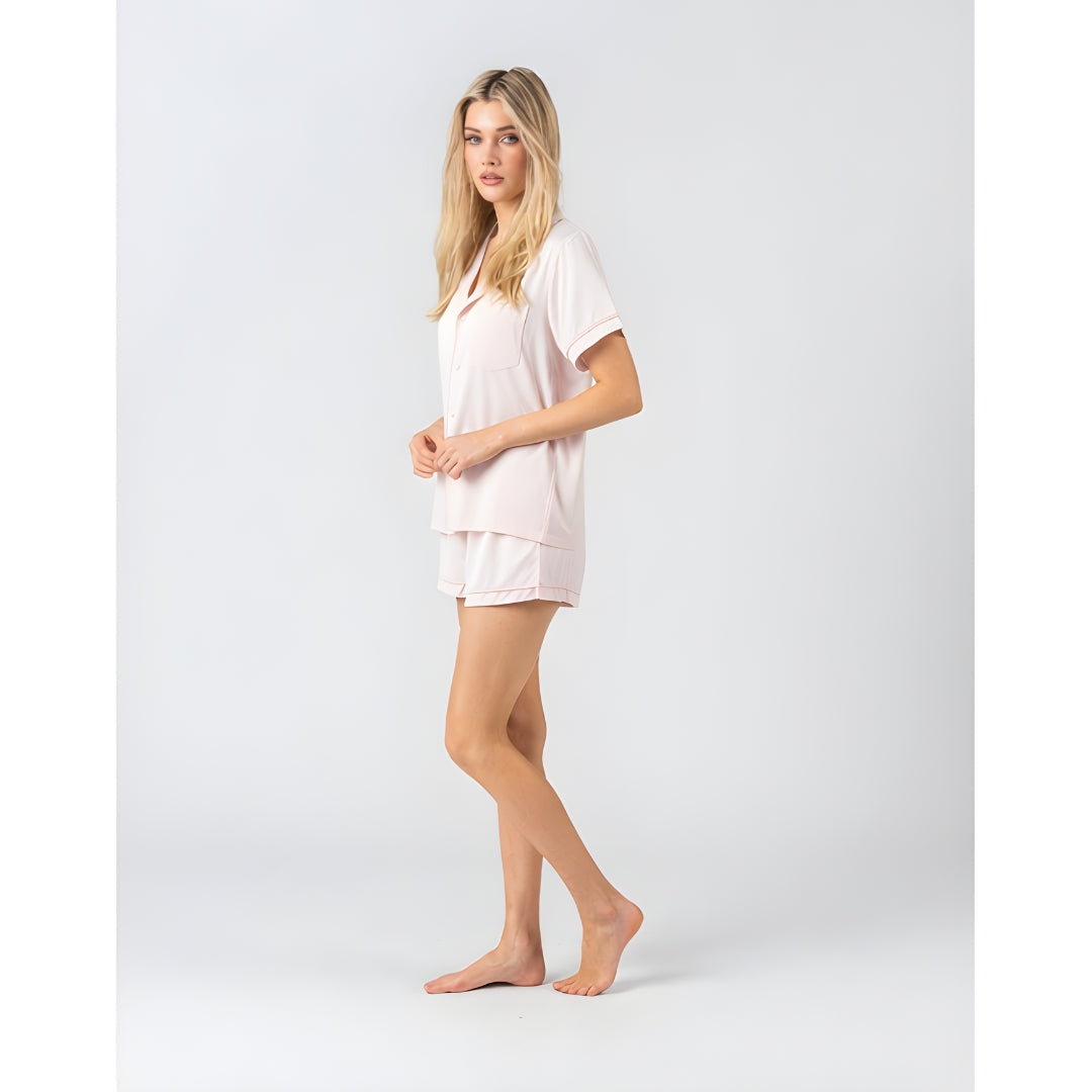 Midnight Modal Summer Pyjamas - Pink