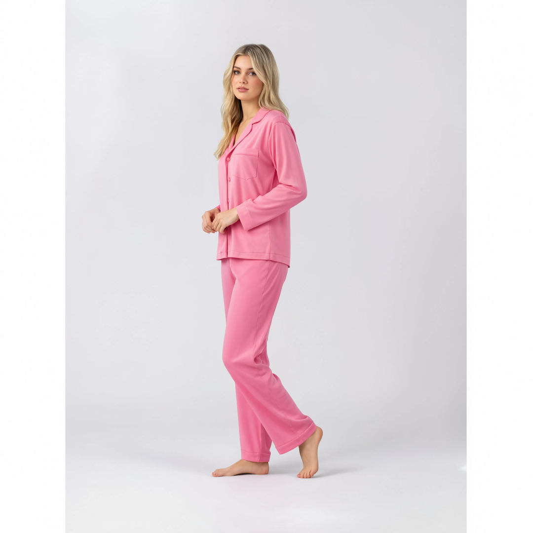 Limited Edition Midnight Modal Winter Pyjamas - Candy Pink
