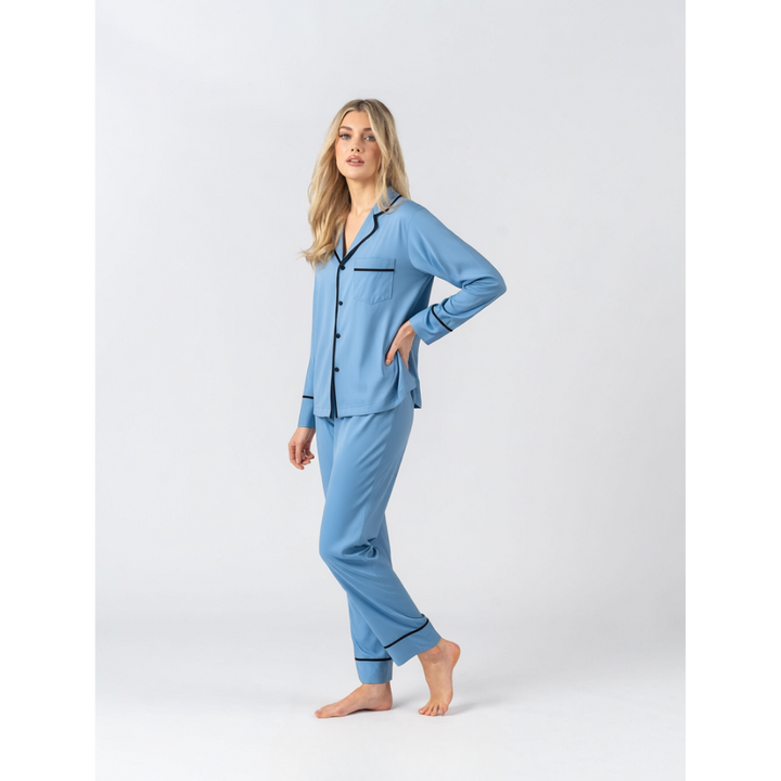 Modal Winter Pyjamas - Blue/Black