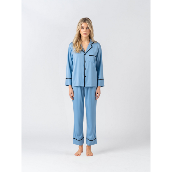 Modal Winter Pyjamas - Blue/Black