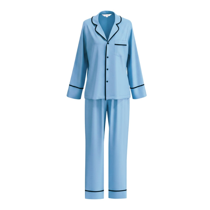 Modal Winter Pyjamas - Blue/Black