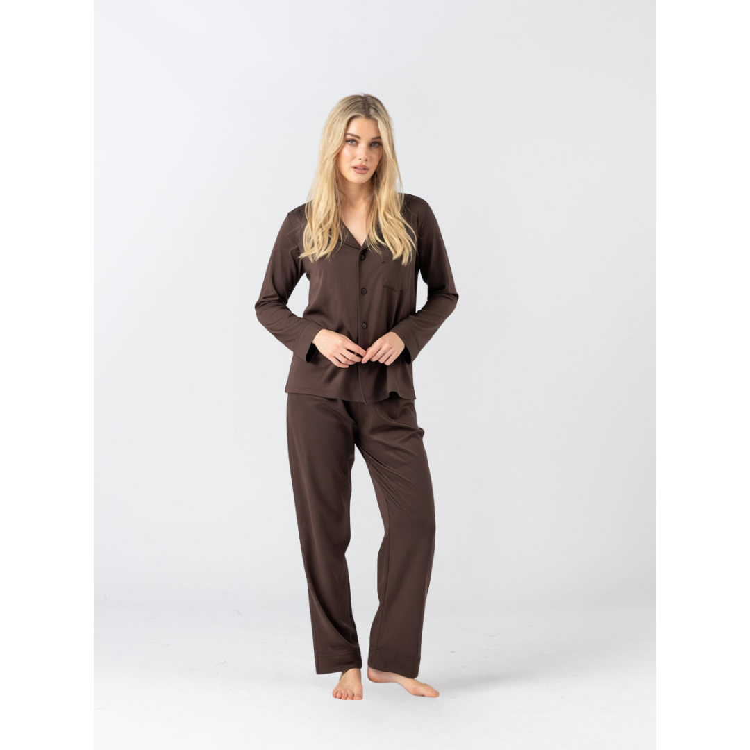 Modal Winter Pyjamas - Cacao Brown (Pre-Order)