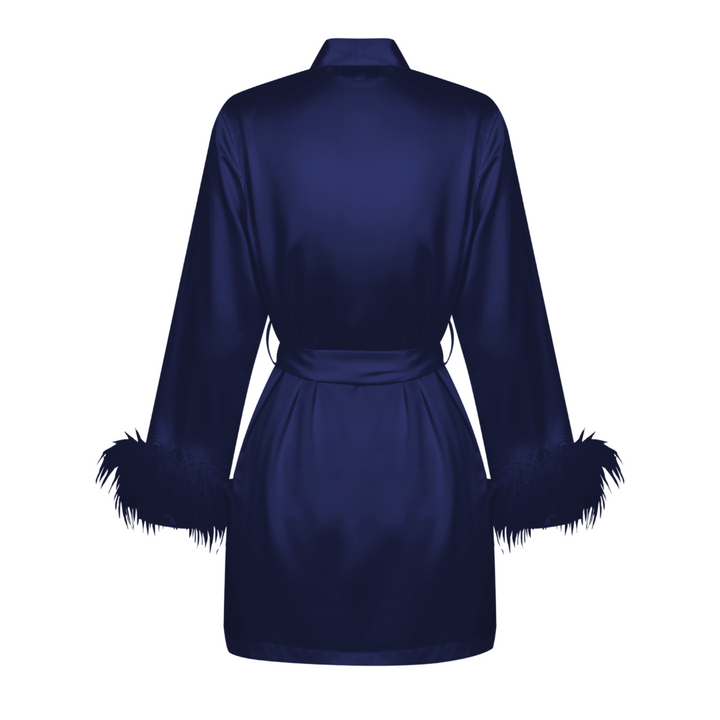 Luxe Personalised Feather Robes – Midnight Mischief Sleepwear