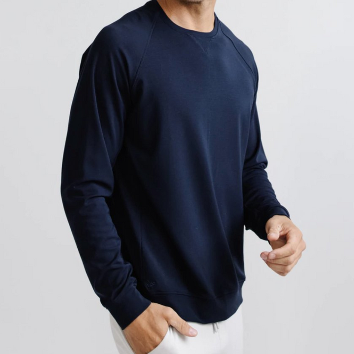 Men's Ultra-Soft Bamboo Jumper - Navy