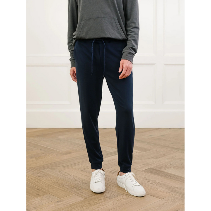 Men's Ultra-Soft Bamboo Track Pants - Navy