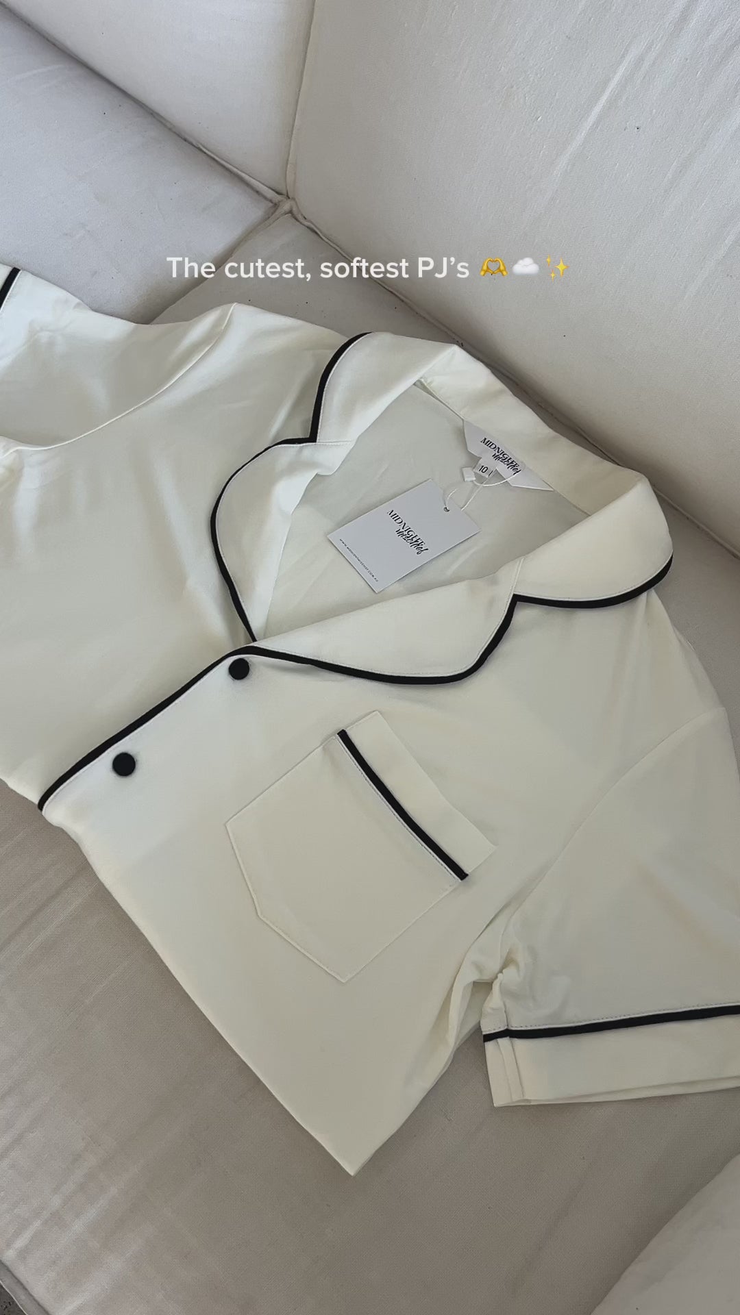 Modal Summer Pyjamas Short Sleeve & Shorts - White/Black