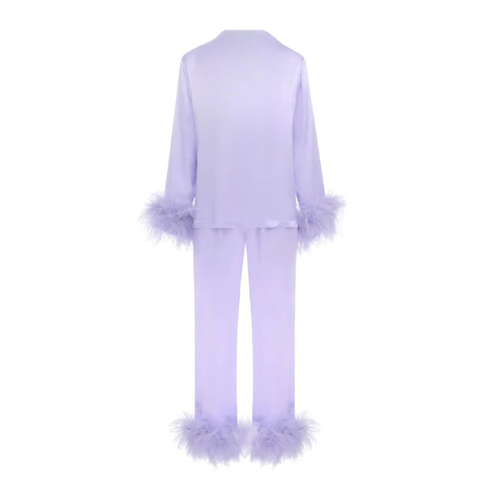Purple Feather Pyjama Winter Set