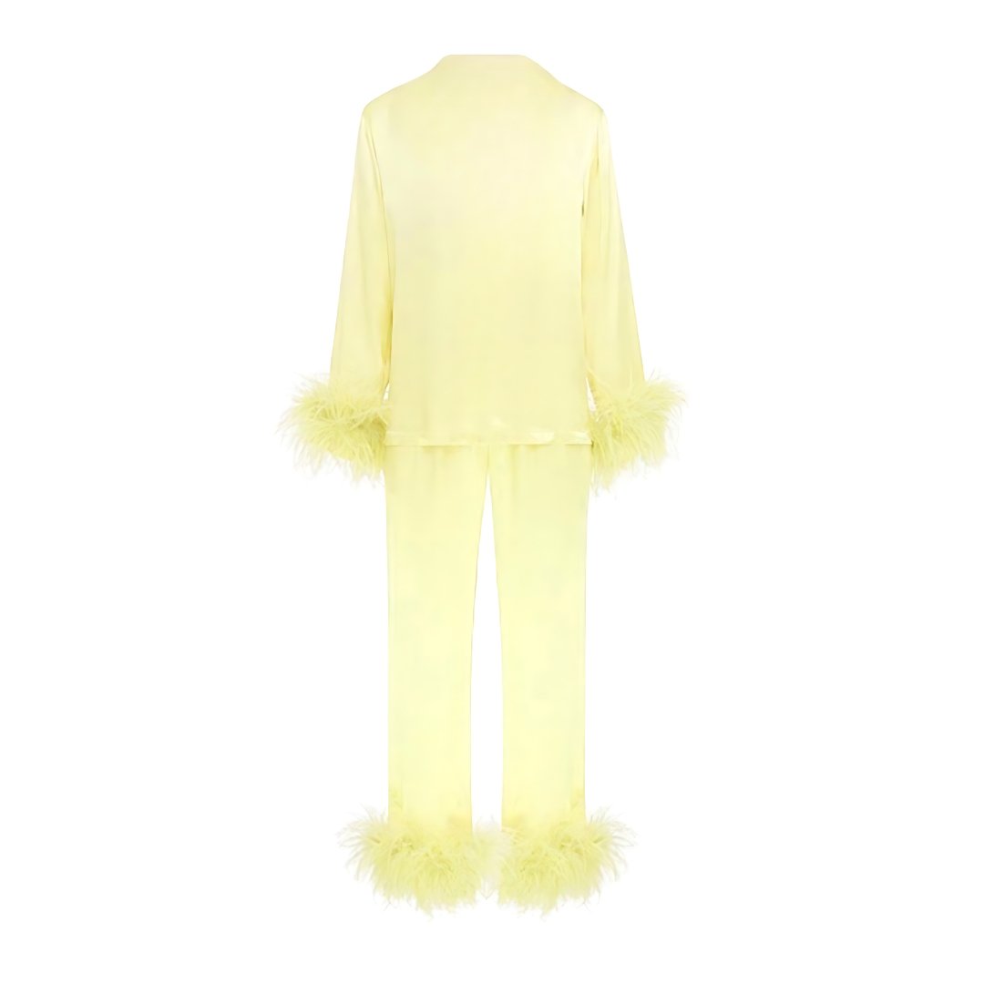 Yellow Feather Pyjama Winter Set