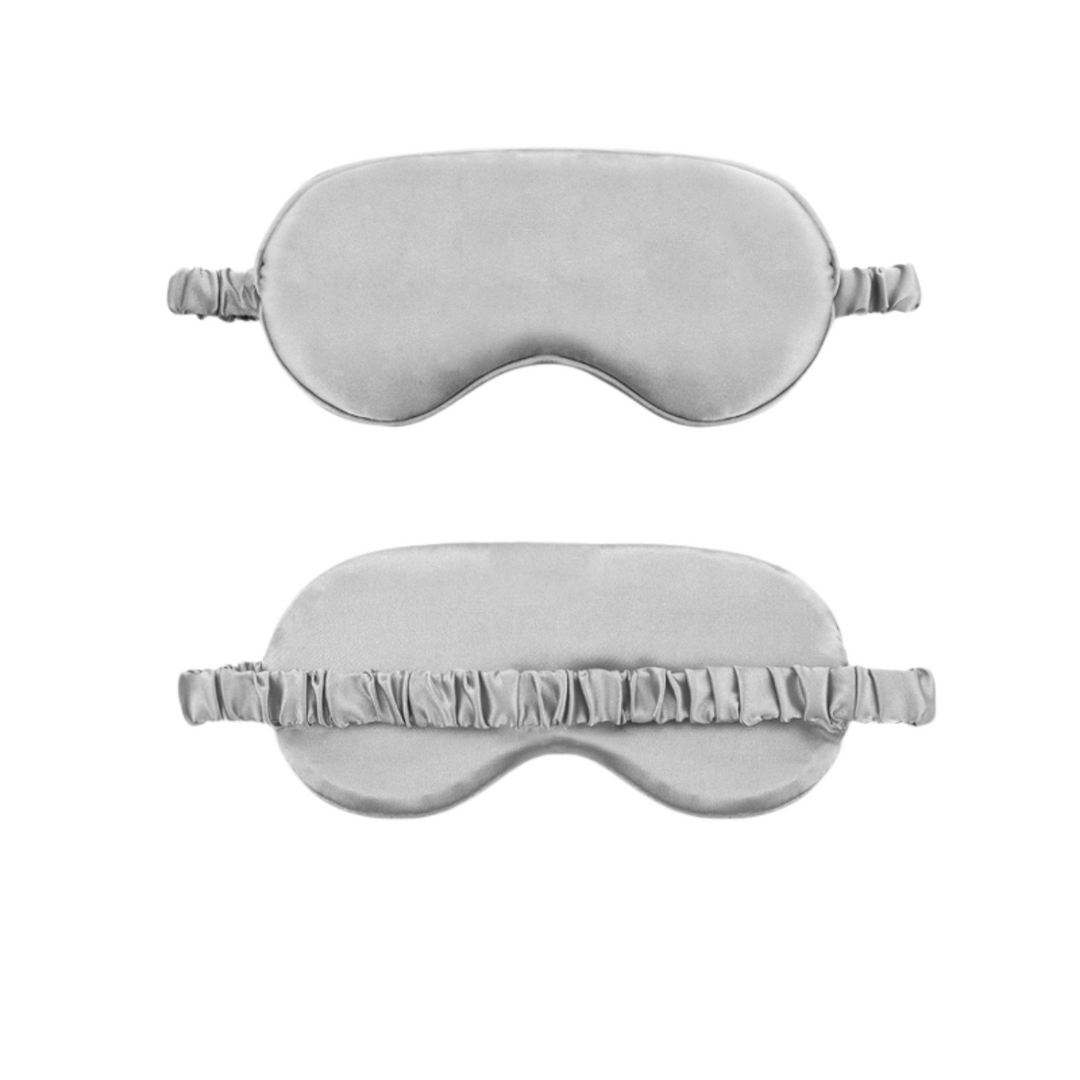 Grey Silk Eye Mask